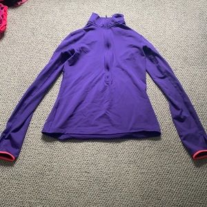 Nike purple women’s hyper warm quarter zip medium